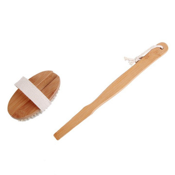 Wooden Handle Long Bath Body Brush for Back